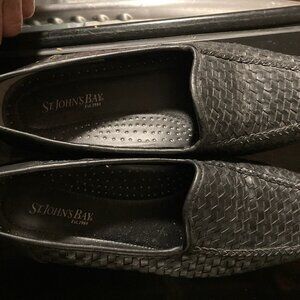 St John's Bay brown weave texture Loafers size 7M